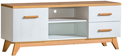 meble SVEN 05 komoda stolik szafka RTV skandynawska na nóżkach z szufladami