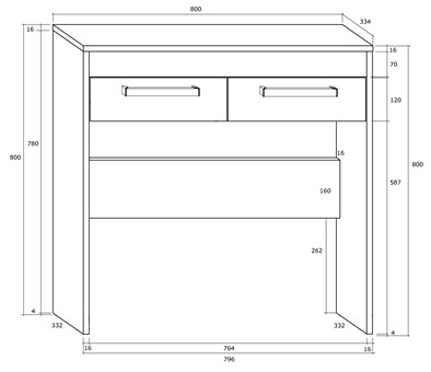 meble EMAX 42 toaletka