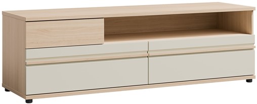 meble SOLO 04 komoda szafka RTV 160 z szufladami dąb riva cashmere kaszmir
