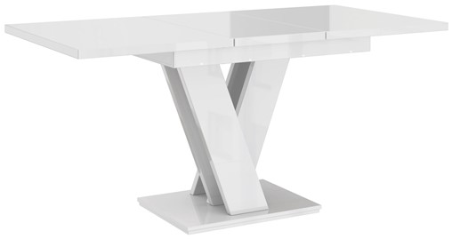 MASIV nowoczesny stół rozkładany do salonu jadalni 120x80 biały połysk