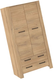 meble DELIS 12 szafa z szufladami do przedpokoju salonu dąb cremona