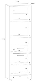 meble DELIS #2 regał szafka RTV wytryna półka stolik kawowy dąb artisan cza