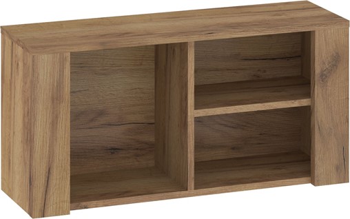 meble DELIS 07 półka wisząca ścienna do salonu dąb craft złoty