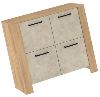 meble DELIS 04 komoda szafka z drzwiami do salonu sypialni dąb cremona gr m