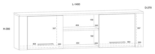meble DELIS #2 regał szafka RTV wytryna półka stolik kawowy dąb grange graf