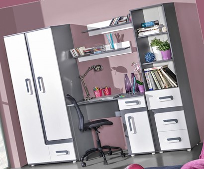 meble APETITO #3 młodzieżowe meblościanka szafa biurko regał półka wisząca