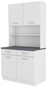 meble kuchenne MARIA kredens bufet szafka kawiarka biały granit