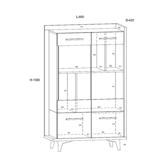 meble BOX _12 witryna 2d