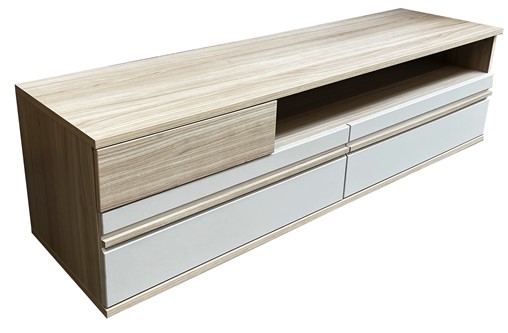 meble SOLO 04 komoda szafka RTV 160 z szufladami dąb riva cashmere kaszmir