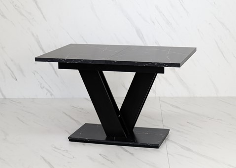 MASIV nowoczesny stół rozkładany do salonu jadalni 120x80 marmur roy czarny