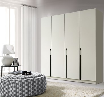 DEN1-20 duża szafa czterodrzwiowa do sypialni przedpokoju cashmere kaszmir