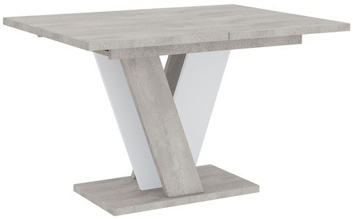 VINEY nowoczesny stół rozkładany do salonu jadalni 120x90 K350 beton biały