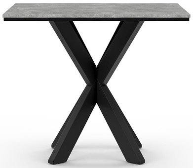 PARO nowoczesny loftowy stół kwadratowy do salonu jadalni beton czarny