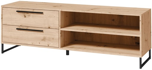 meble DARCO 07 komoda szafka stolik RTV z szufladami dąb artisan / czarny