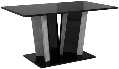 DO2 ława nowoczesny stolik kawowy 100x60 do salonu czarny połysk beton