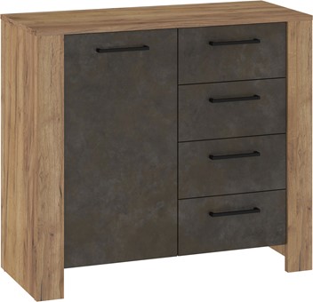 meble DELIS 02 komoda z drzwiami szufladami do salonu craft złoty granada b