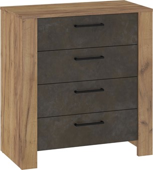 meble DELIS 05 komoda z szufladami do salonu sypialni craft złoty gr brąz