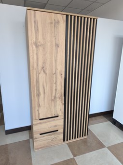 meble RISE 10 szafa z szufladami lamelami do sypialni przedpokoju artisan
