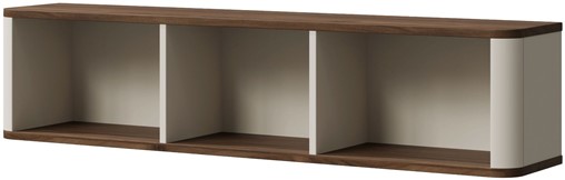 meble MARLY 20 półka wisząca ścienna na książki do salonu kaszmir orzech