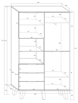 meble VENS 13 szafa 2D3S