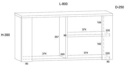 meble DELIS #1 zestaw witryna szafka RTV regał półka dąb craft złoty gra br