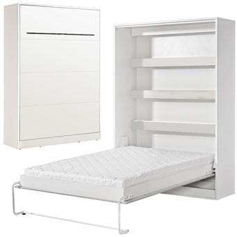meble PEFE 140 półkotapczan pionowy łóżko chowane w szafie bez mat biały cz