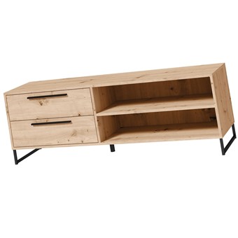 meble DARCO 07 komoda szafka stolik RTV z szufladami dąb artisan / czarny