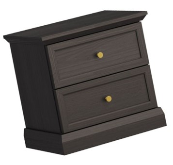 meble LUCCA SN nakastlik stolik szafka nocna do sypialni czarny grafit