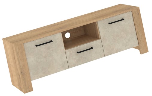 meble DELIS 10 komoda stolik szafka RTV 140 dąb cremona granada migdał