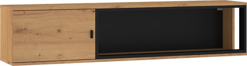 meble GAVES 16 szafka półka wisząca ścienna loft dąb artisan czarny