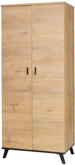 meble JOHN 2 01 szafa z drążkiem do przedpokoju salonu sypialni dąb lefkas