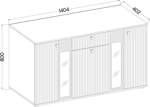 meble SALSA MDF komoda z szufladą biały