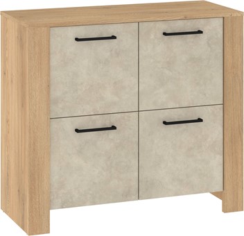 meble DELIS 04 komoda szafka z drzwiami do salonu sypialni dąb cremona gr m