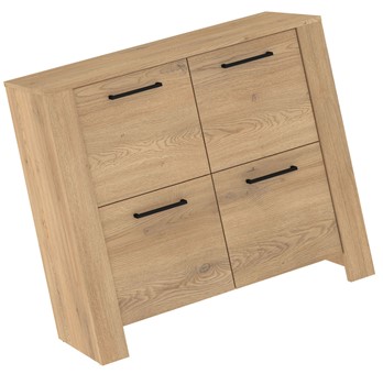 meble DELIS 04 komoda szafka z drzwiami do salonu sypialni dąb cremona