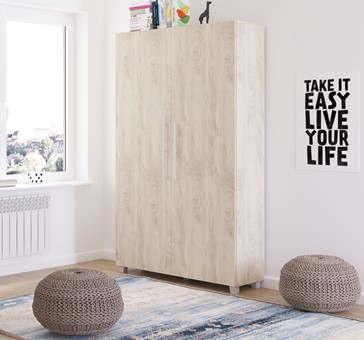 Półkotapczan pionowy łóżko chowane w szafie TEDDY 120 dąb endgrain