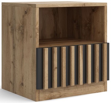 meble RISE 07L nakastlik stolik szafka nocna z szufladą lamelami artisan