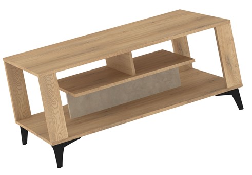 meble MIGES 06 nowoczesna ława stolik kawowy z półką dąb cremona granada mi