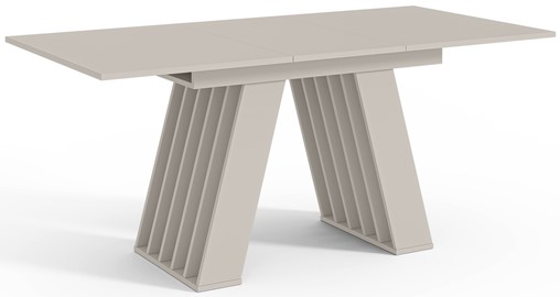 BE1 nowoczesny stół rozkładany do salonu kuchni jadalni 120/160x80 cashmere