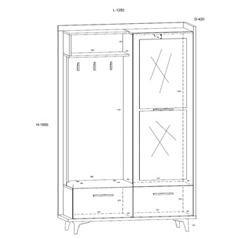 meble BOX _05 przedpokój 3d