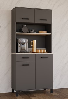 meble kuchenne LINDA bufet 80 szafka kawiarka kredens antracyt beton smart