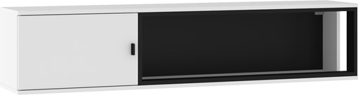 meble GAVES 16 szafka półka wisząca ścienna loft biały czarny