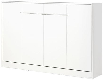 meble PEFE 120 półkotapczan poziomy łóżko chowane składane bez mat biały bi