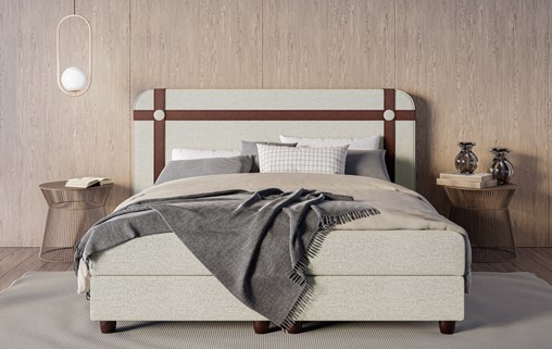 Łóżko tapicerowane KROS bez pojemnika na pościel