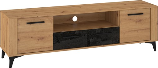 meble MIGES 11 komoda stolik szafka RTV z szufladami artisan beton czarny