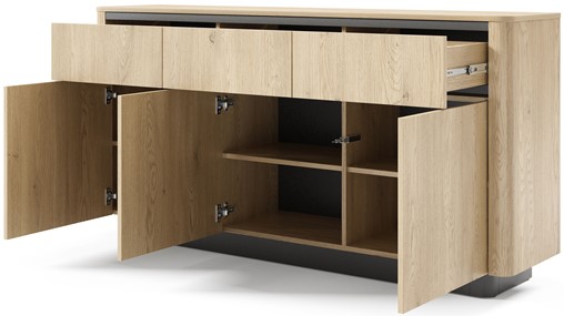 meble TOPPO C duża komoda z szufladami drzwiami do salonu sypialni cremona