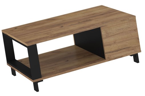 meble GAVES 04 ława nowoczesny stolik kawowy do salonu dąb craft zło czarny