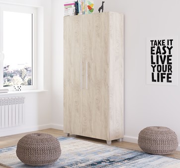 Półkotapczan pionowy łóżko chowane w szafie TEDDY 90 dąb endgrain