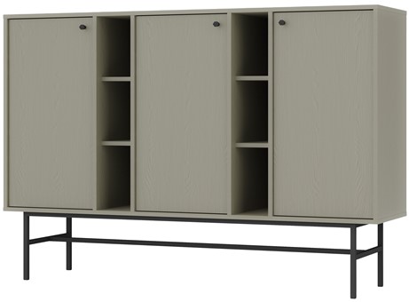 meble TOKYO 823 szeroka komoda do salonu na nóżkach eukaliptus N3