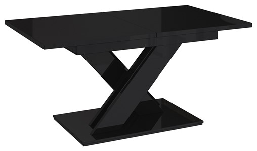 BRONX nowoczesny stół rozkładany 140/180x80 do salonu jadalni czarny połysk