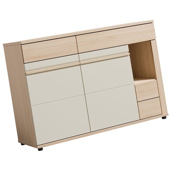 meble SOLO 12 komoda z szufladami drzwiami do salonu riva cashmere kaszmir